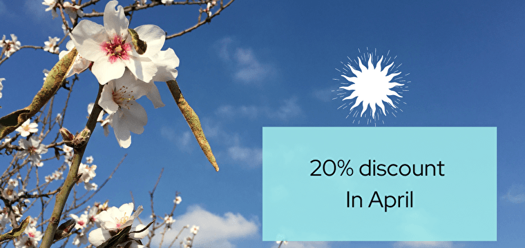 Zin in de zon? Profiteer in april van 20% korting!